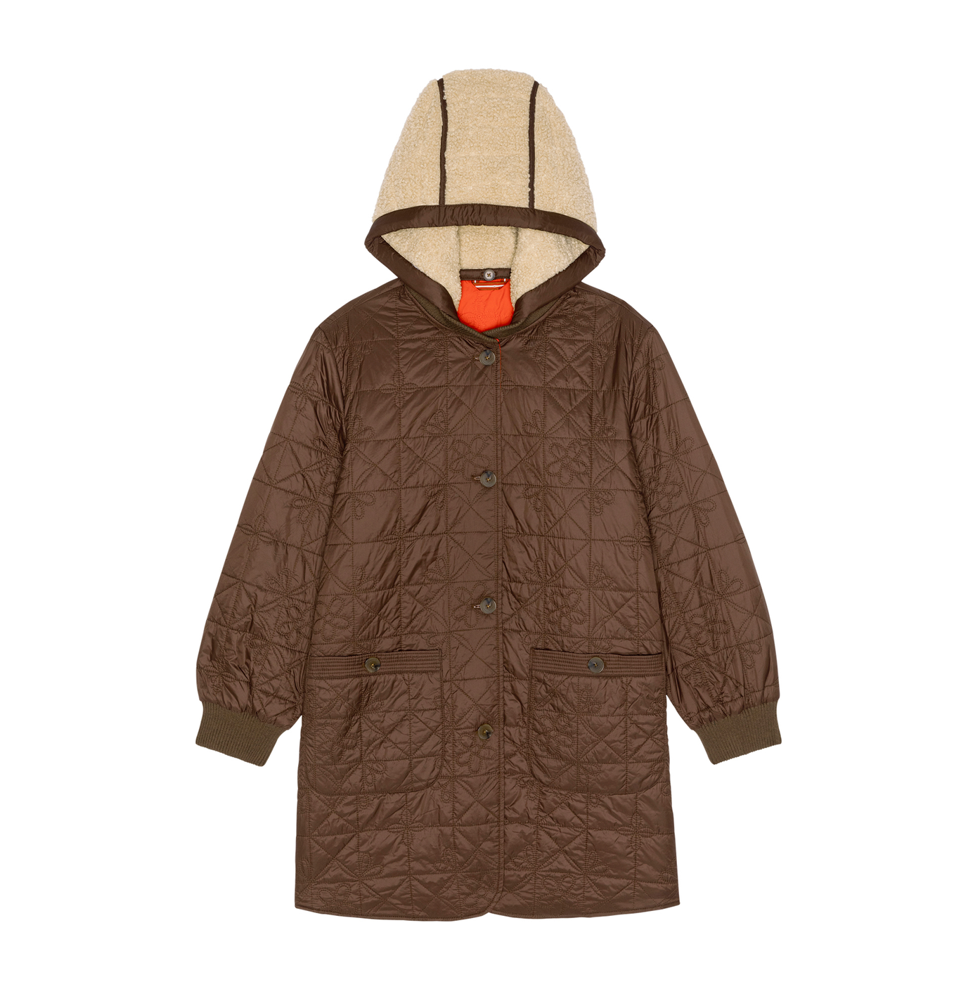 The Reversible Sawyer Puffer Brown & Poppy