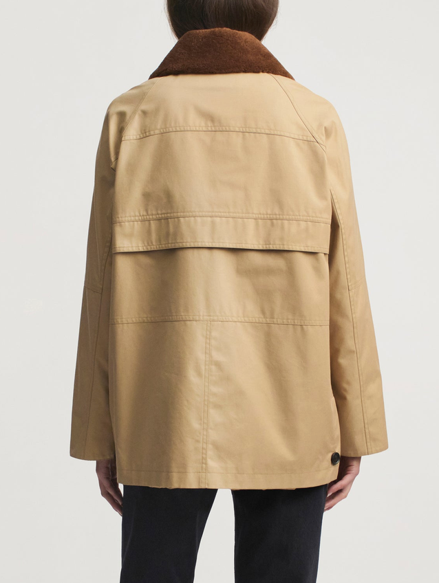 Lottie Jacket In Weatherproof Twill Tawny