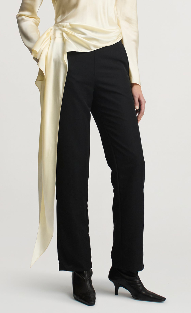 Nadja Trouser In Wool Gazar Black