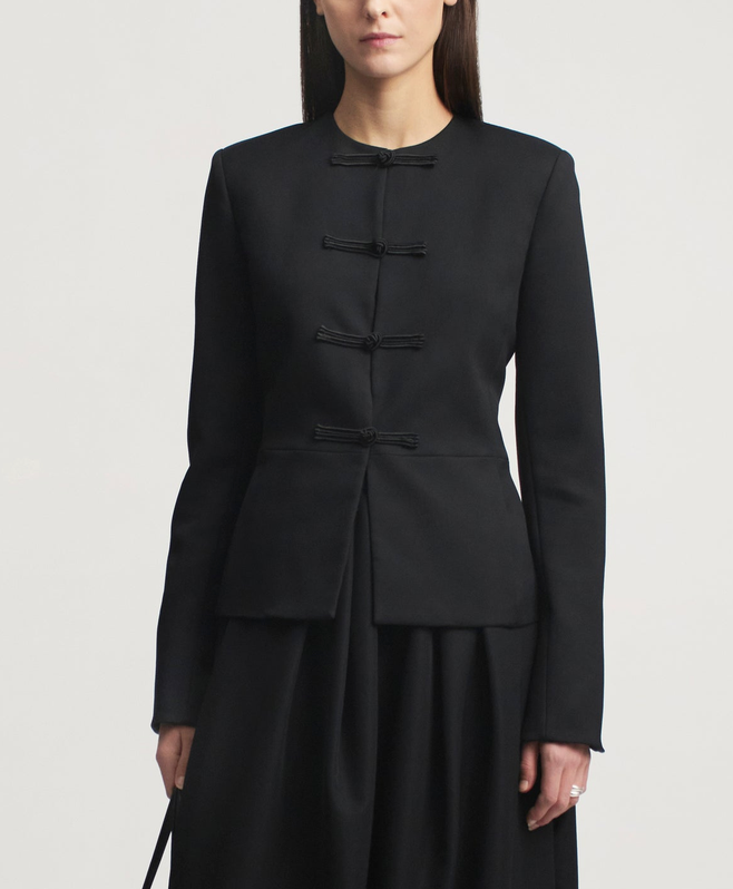 Tilda Jacket In Grampian Twill Black