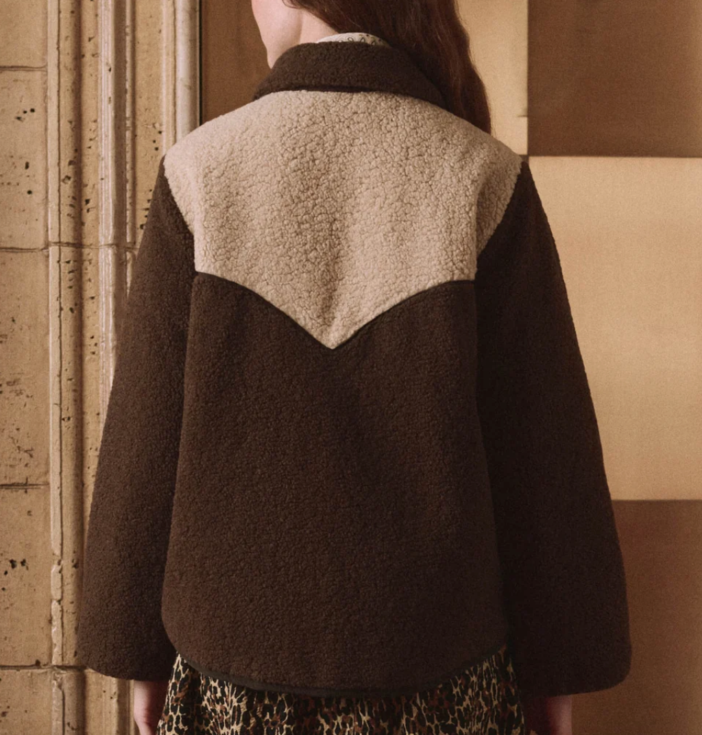 The Reversible Western Yoke Pasture Jacket Brown & Cream
