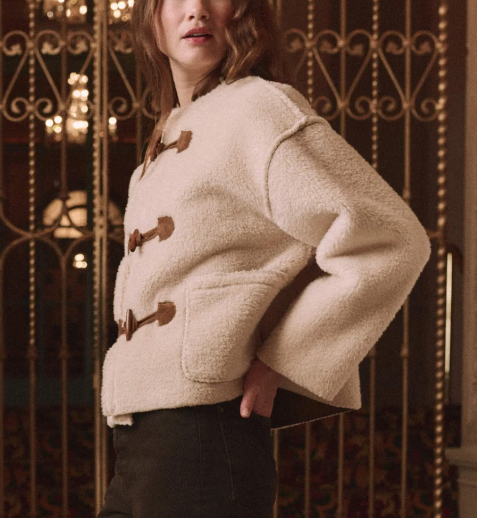 The Woodside Toggle Coat Cream