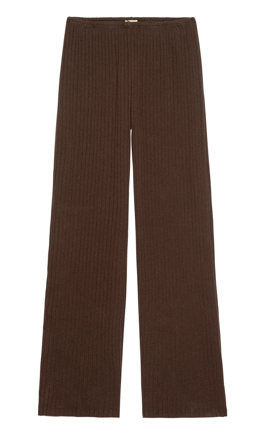 The Sweater Rib Simple Pant Espresso