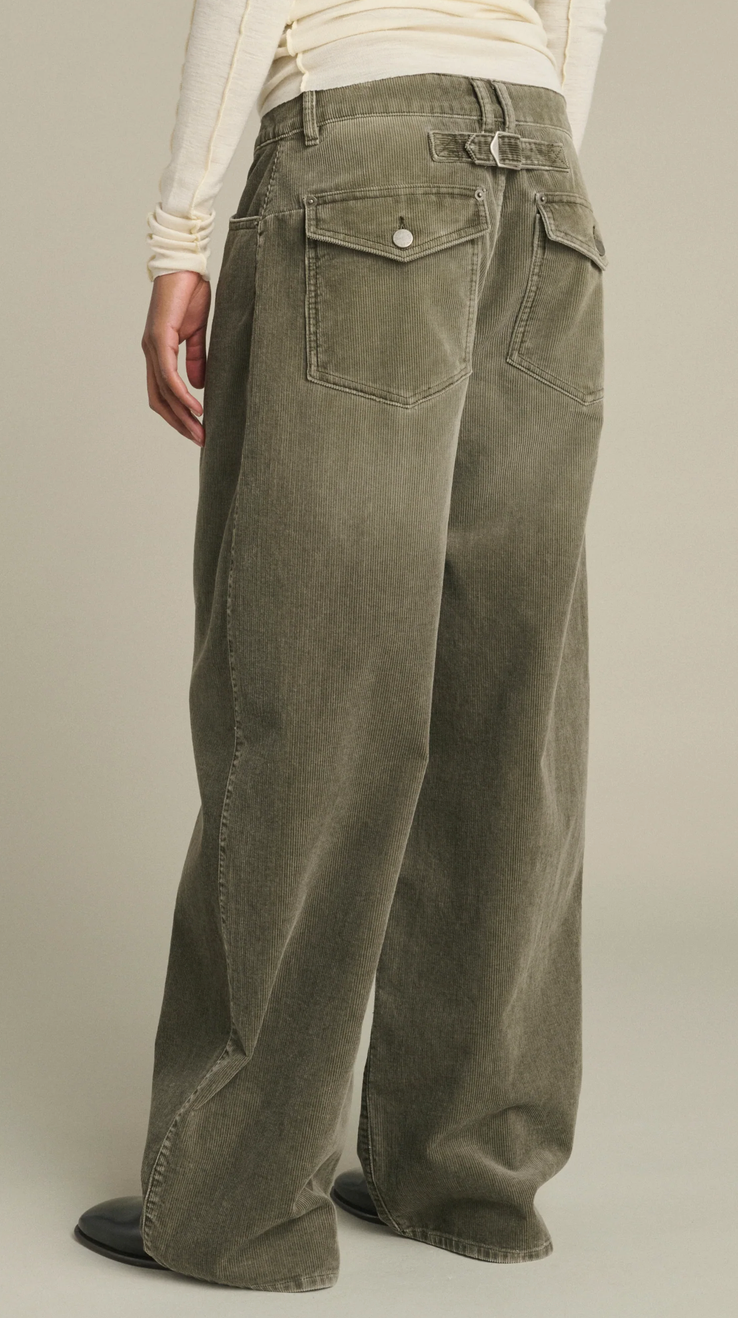 Hunter trousers grey oversized corduroy