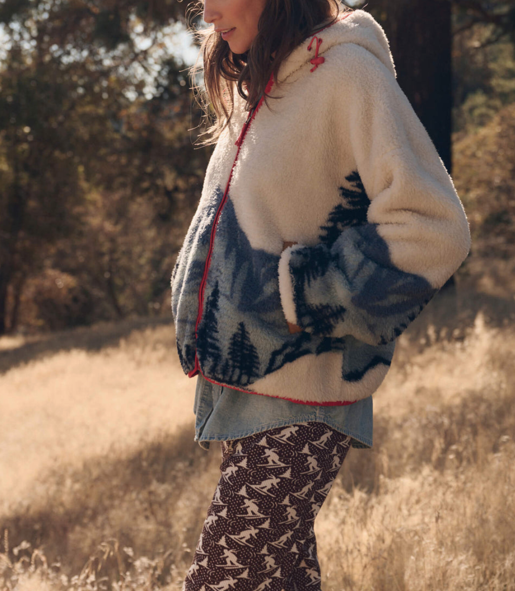 The Plush Horizon Full Zip Snowcap View Landscape