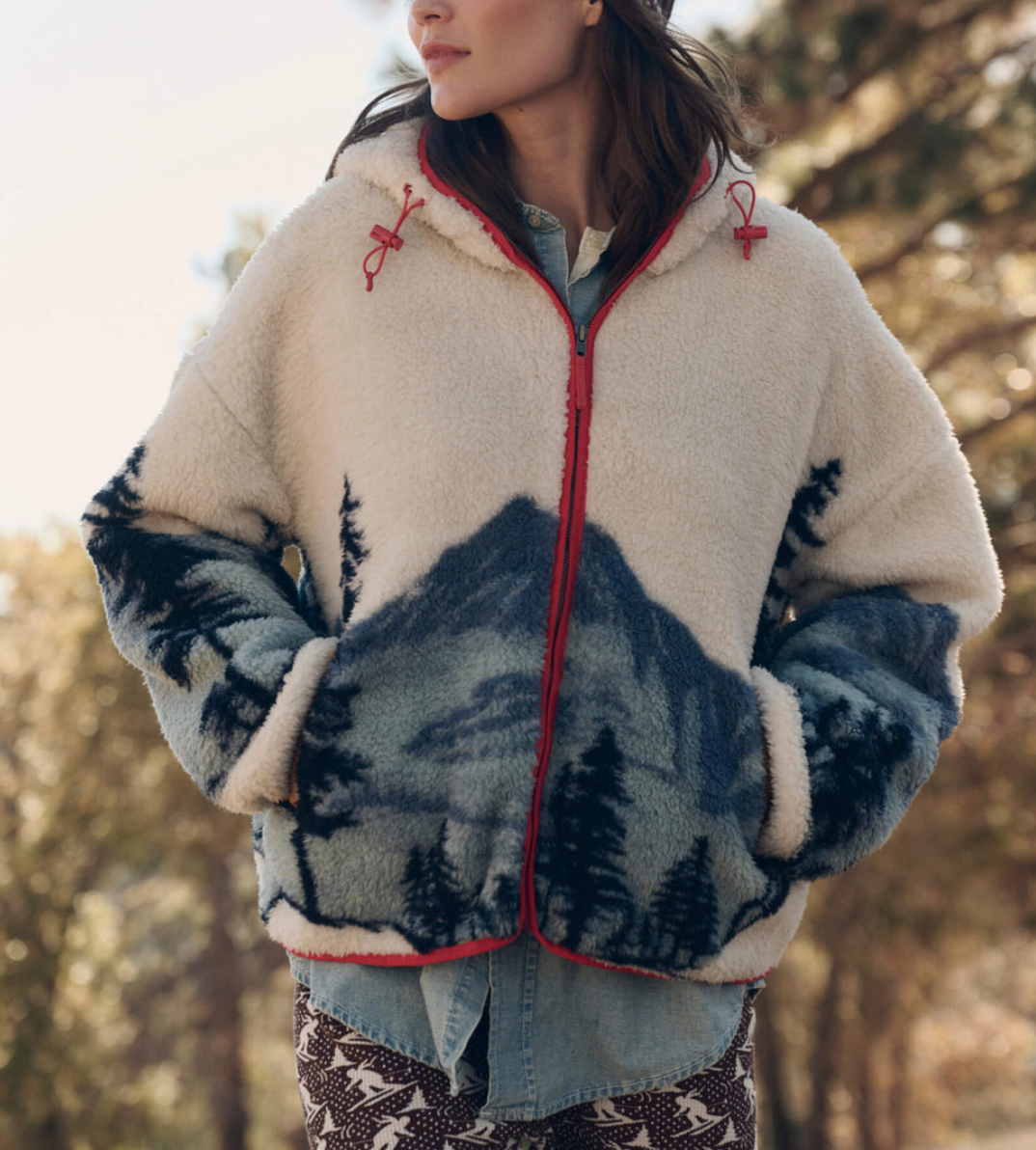 The Plush Horizon Full Zip Snowcap View Landscape