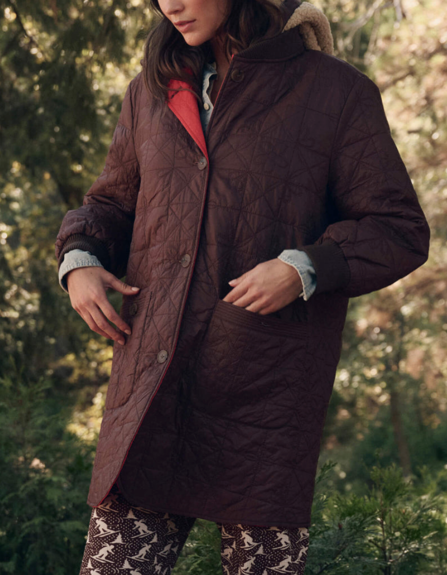 The Reversible Sawyer Puffer Brown & Poppy