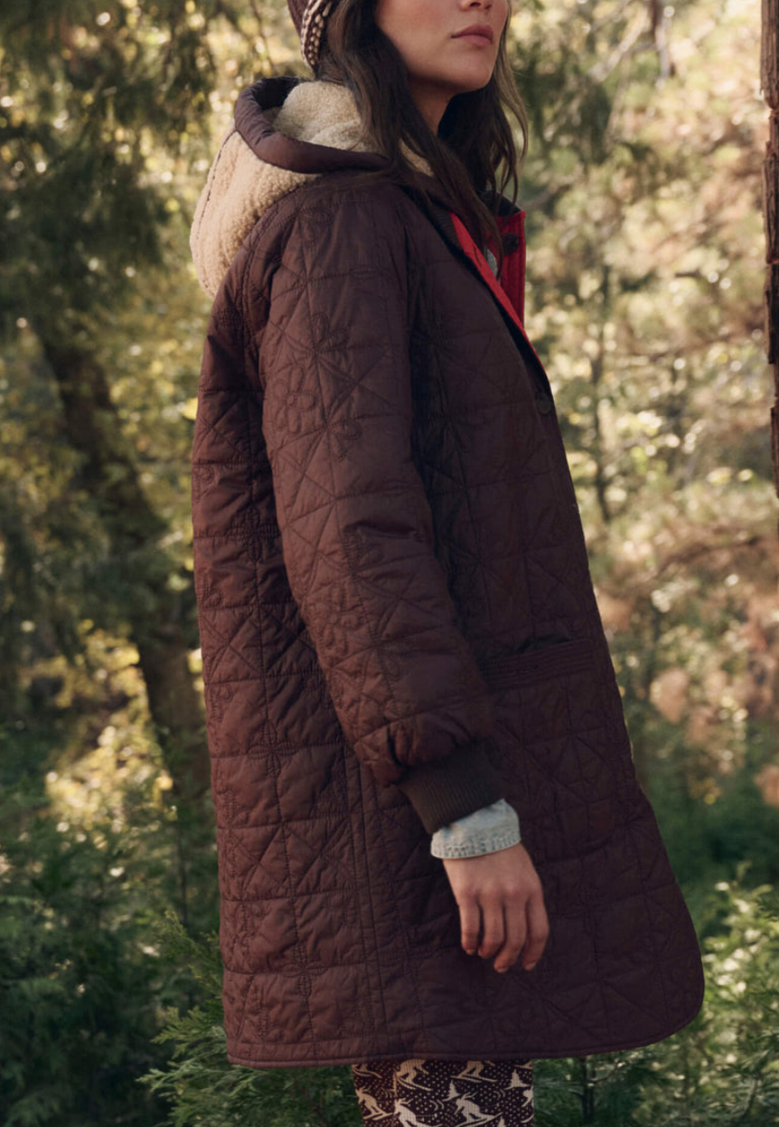 The Reversible Sawyer Puffer Brown & Poppy