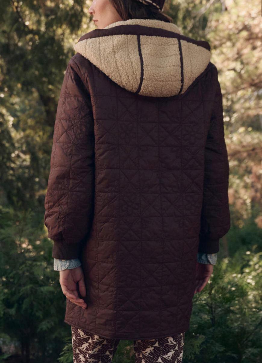 The Reversible Sawyer Puffer Brown & Poppy