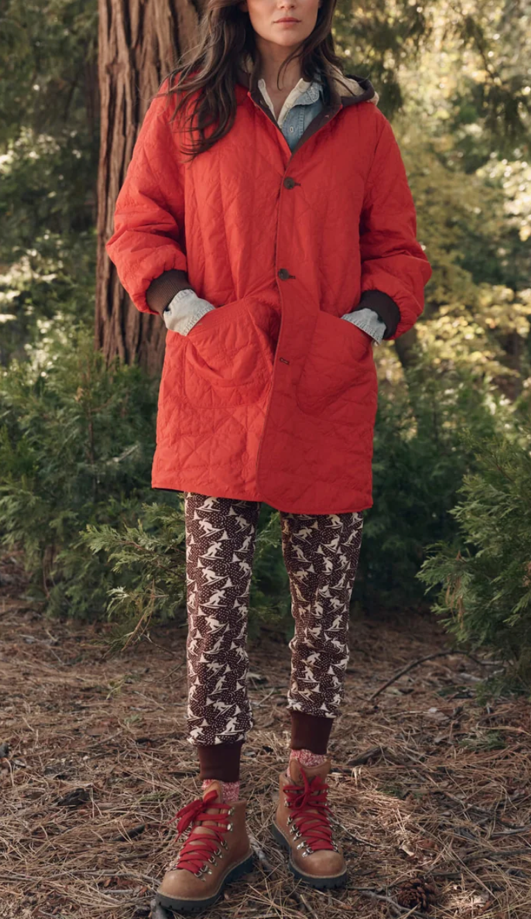 The Reversible Sawyer Puffer Brown & Poppy