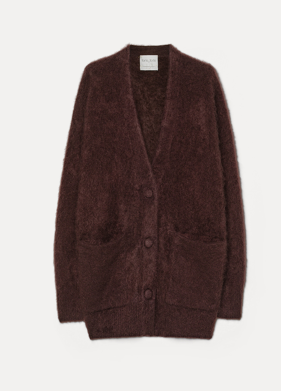 Oversized cashmere cardigan fondant