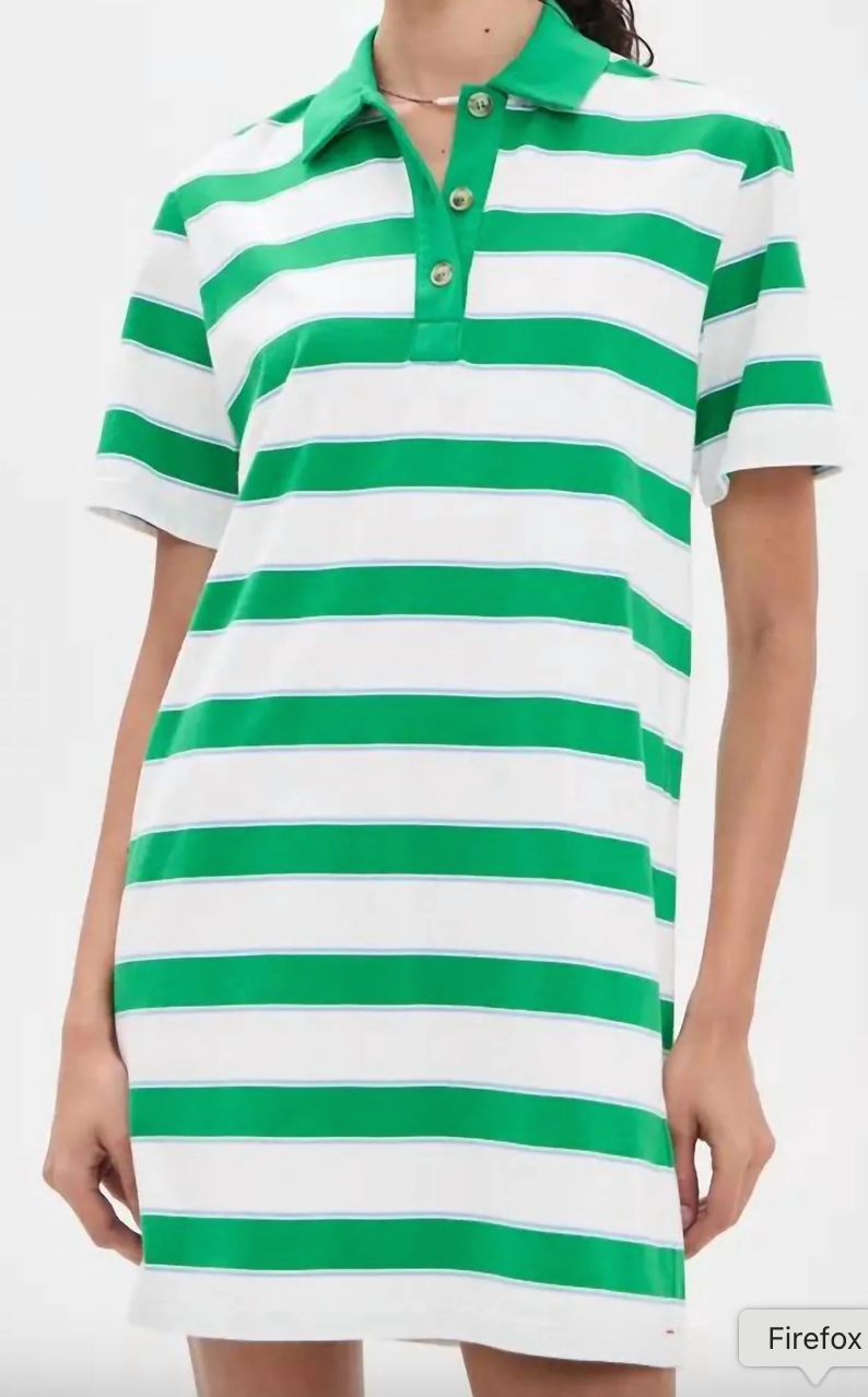 saltwater stripe johnny dress
