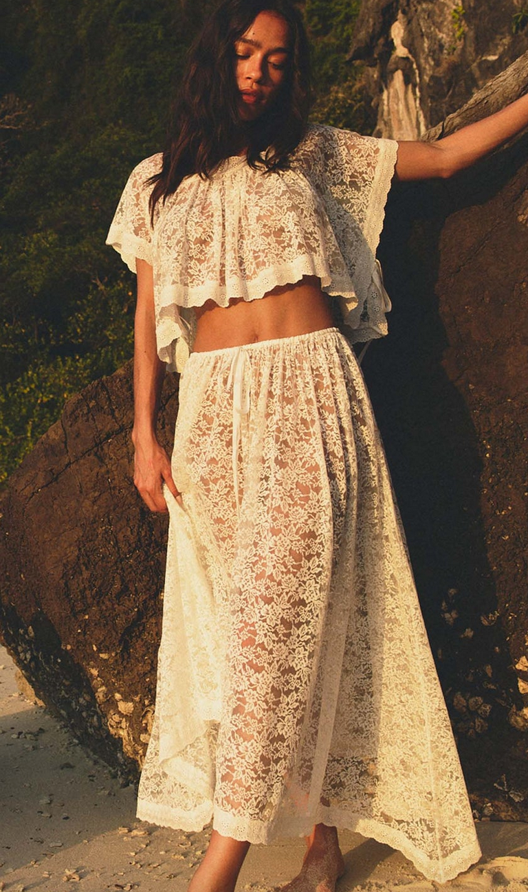 Zinnia Skirt Salt