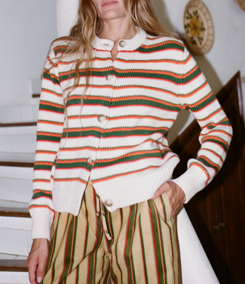 Lorene cardigan venice stripe