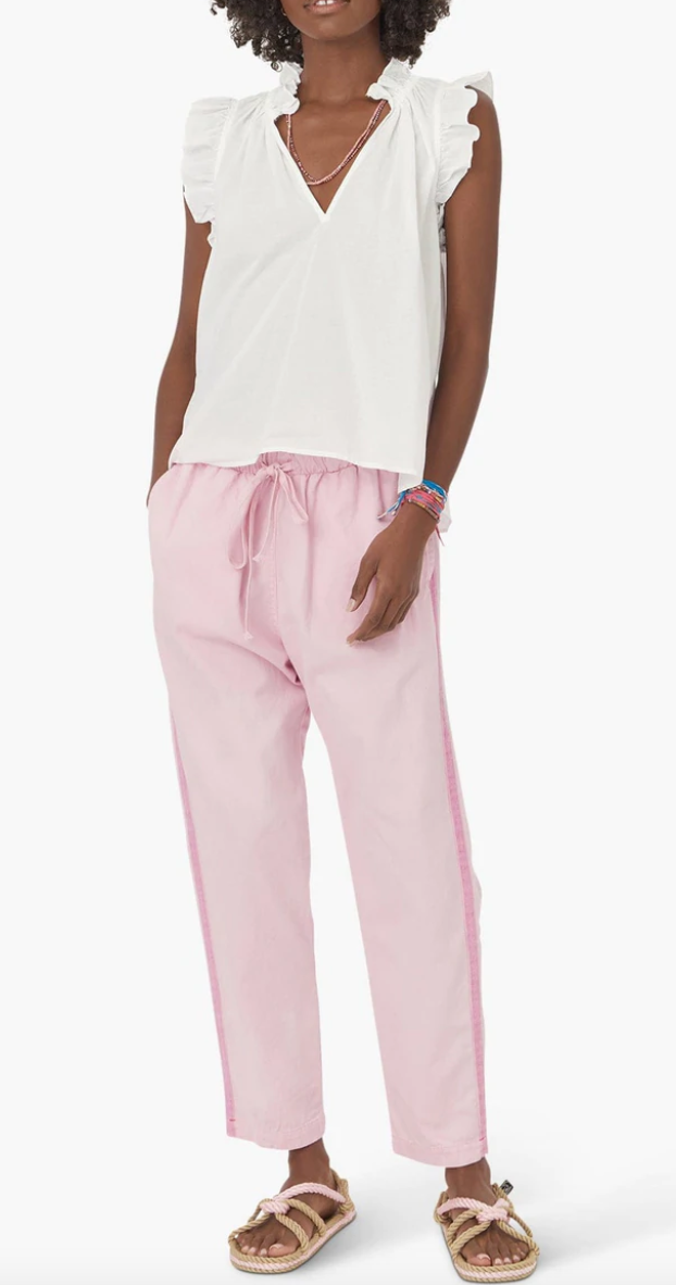 Washed lilac rex pant