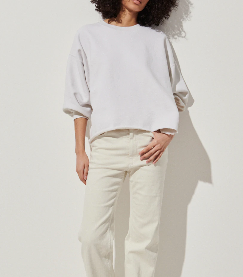 Fond sweatshirt dirty white