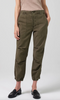 Agny utility trouser in teal leaf