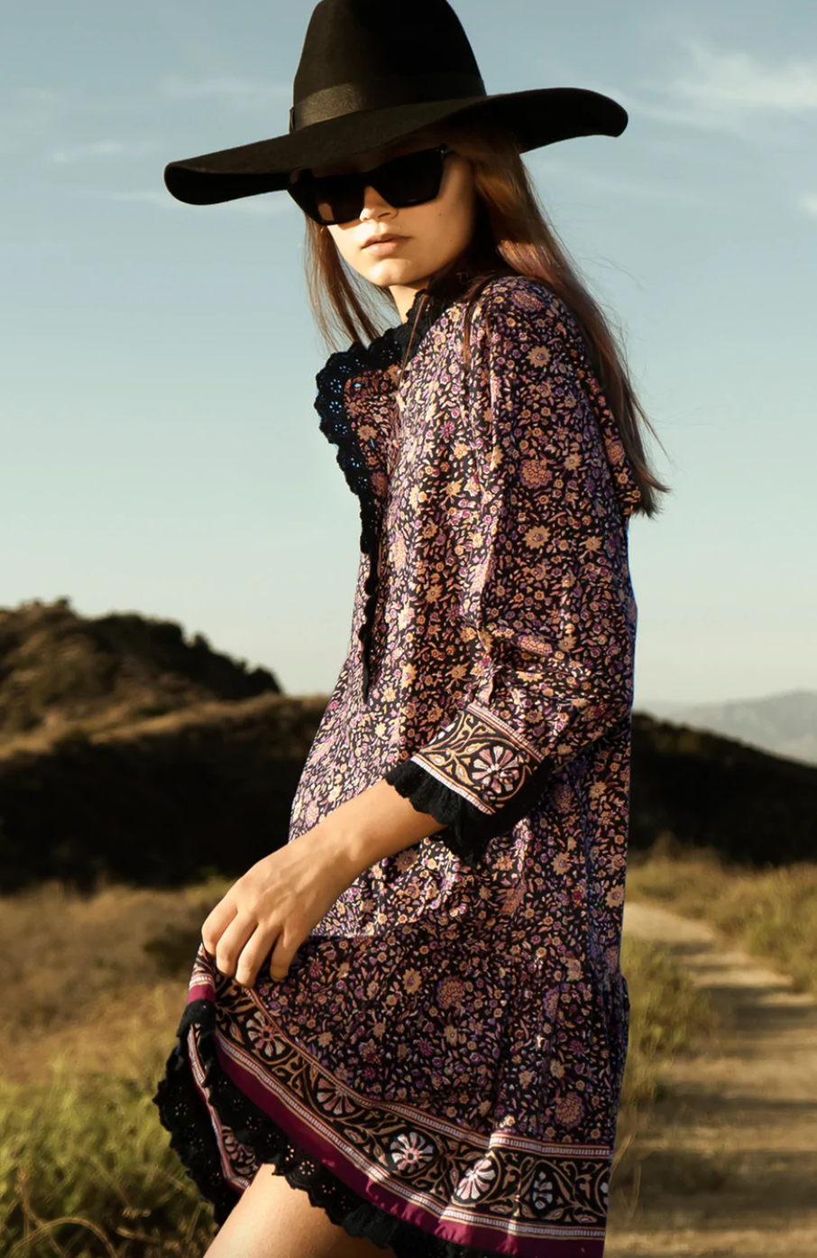 Carter dress midnight floral