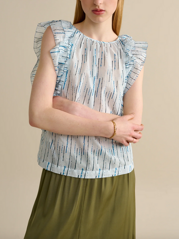 Agathe top blue